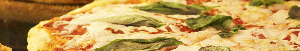Eating Italian Pizza at IL Forno Brick Oven Pizza restaurant in Secaucus, NJ.